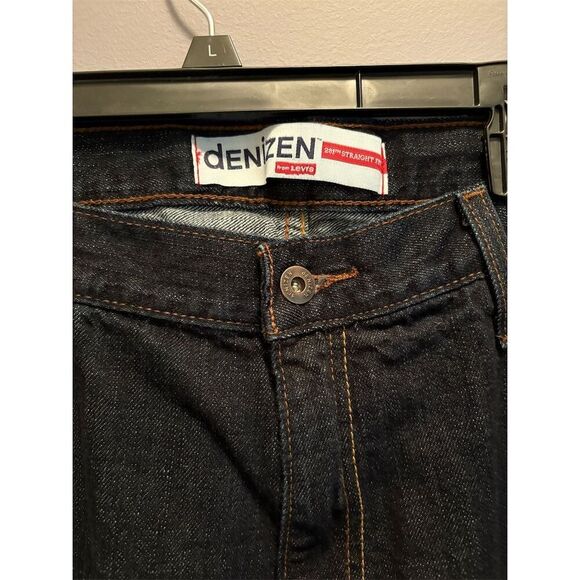 Denizen by Levi's Men's Dark Denim Straight Fit Jeans 38x30 - Picture 2 of 9